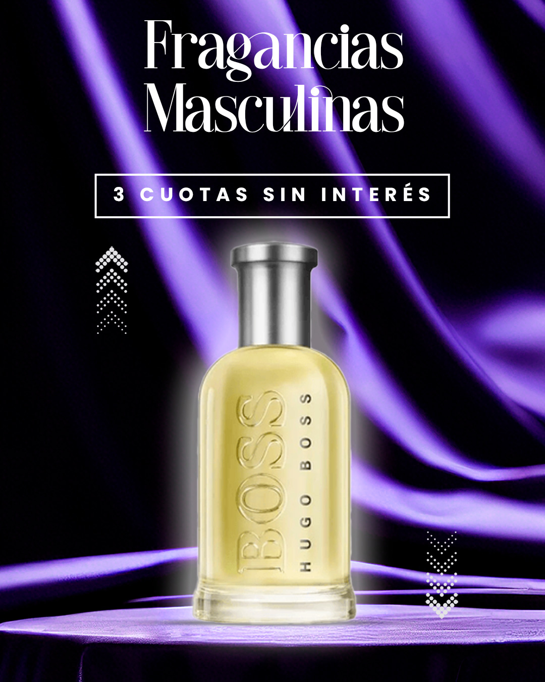 Flyer Fragancias Masculinas en Cuotas sin Interés